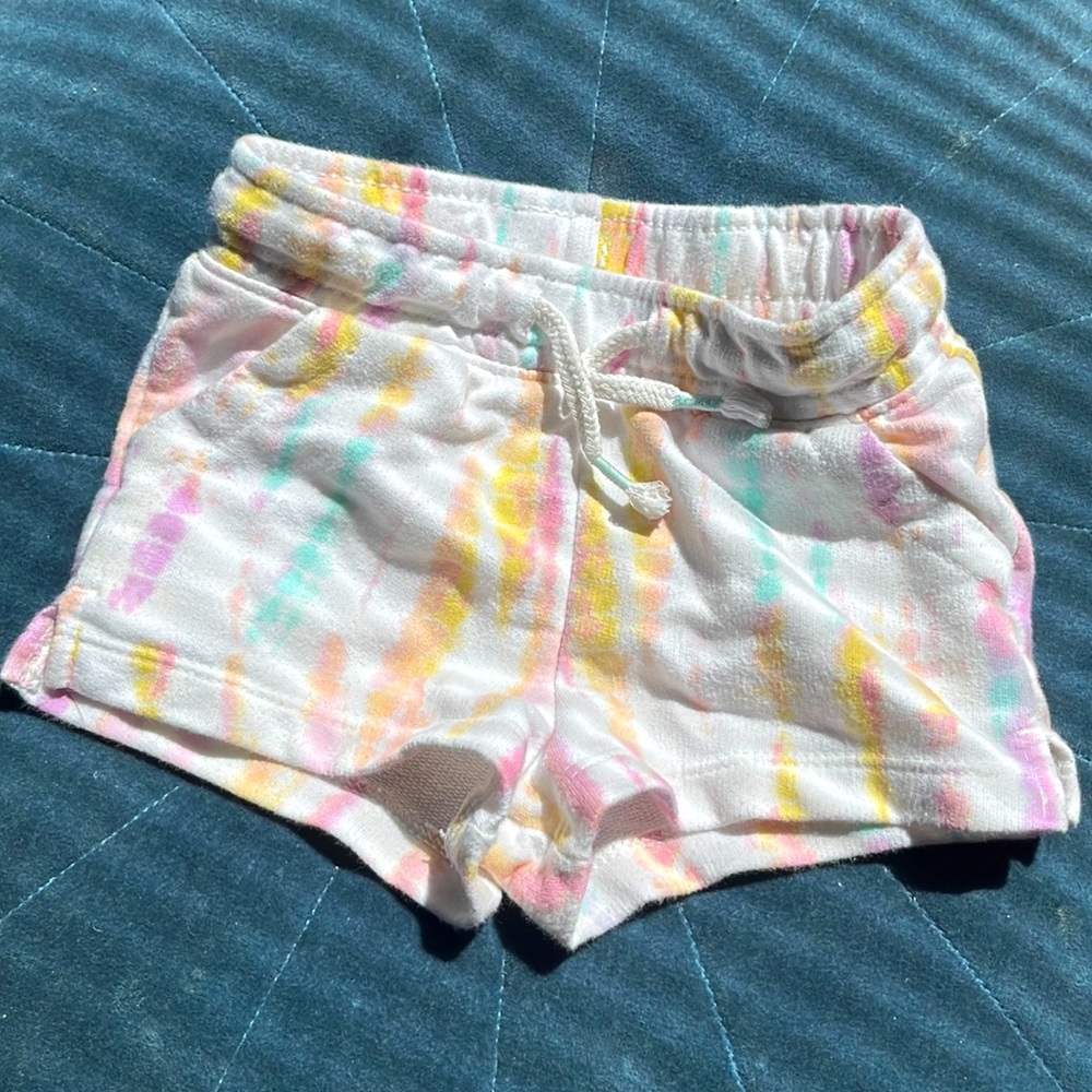 Tie dye shorts functional string
